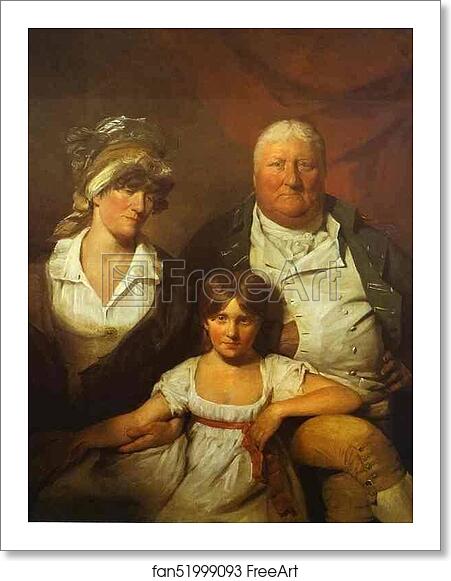 Free art print of William Chalmers-Bethune, His Wife Isabella Morison and their Daughter Isabella by Sir David Wilkie