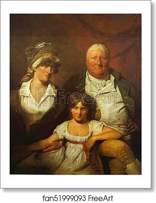 Free art print of William Chalmers-Bethune, His Wife Isabella Morison and their Daughter Isabella by Sir David Wilkie