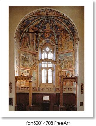 Free art print of View of the main apsidal chapel by Benozzo Gozzoli