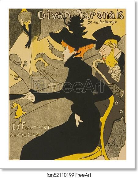 Free art print of Le Divan Japonais by Henri De Toulouse-Lautrec Free art print of Le Divan Japonais by Henri De Toulouse-Lautrec