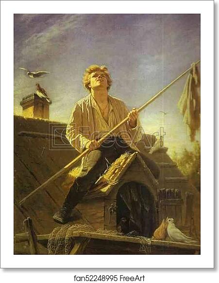 Free art print of Pigeon Fancier by Vasily Perov Free art print of Pigeon Fancier by Vasily Perov