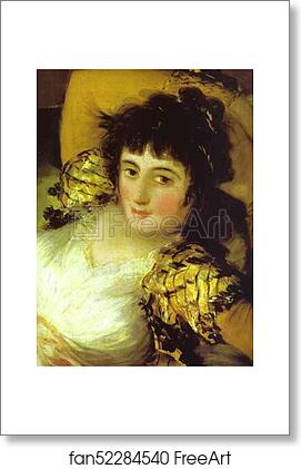 Free art print of The Clothed Maja (La Maja Vestida). Detail by Francisco De Goya Y Lucientes