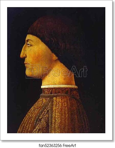 Free art print of Portrait of Sigismondo Pandolfo Malatesta, the Prince of Rimini by Piero Della Francesca