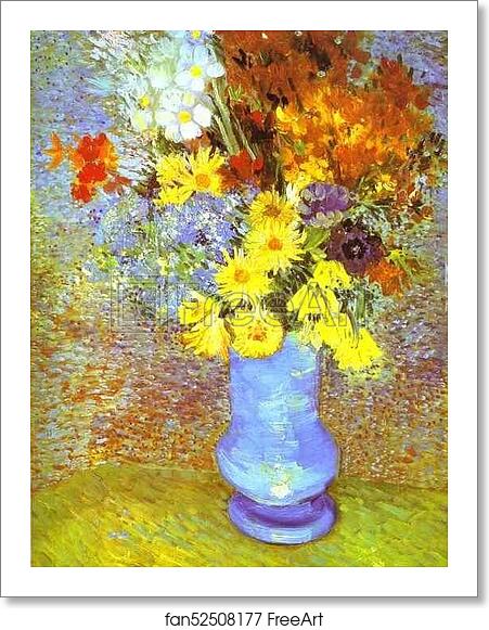 Free art print of Vase with Daisies and Anemones by Vincent Van Gogh ...