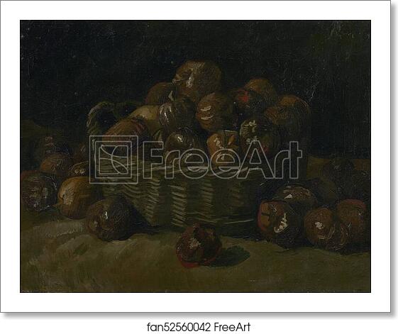 Free art print of Basket of apples by Vincent Van Gogh Free art print of Basket of apples by Vincent Van Gogh