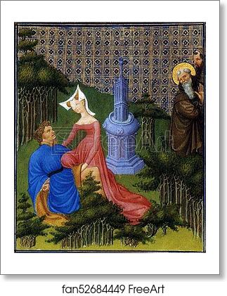 Free art print of The Belles Heures of Jean de France, Duke de Berry. Story of a Saint. Detail by Limbourg Brothers