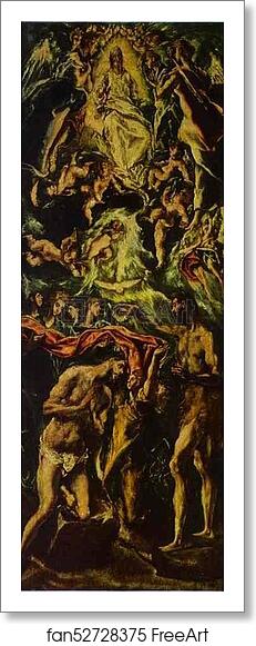 Free art print of The Baptism of Christ by El Greco