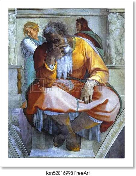 Free art print of The Prophet Jeremiah by Michelangelo Free art print of The Prophet Jeremiah by Michelangelo
