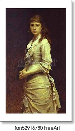 Free art print of Portrait of Sophia Kramskaya, the Artist's Daughter by Ivan Kramskoy