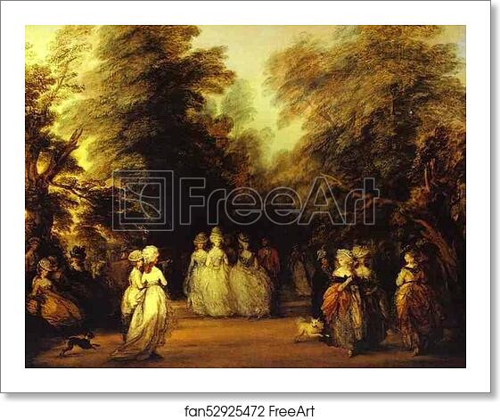 Free art print of The Mall by Thomas Gainsborough Free art print of The Mall by Thomas Gainsborough