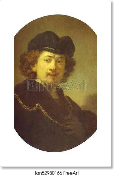 Free art print of Self-Portrait with a Gold Chain by Rembrandt Harmenszoon Van Rijn Free art print of Self-Portrait with a Gold Chain by Rembrandt Harmenszoon Van Rijn