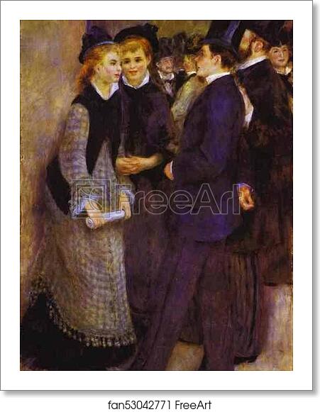 Free art print of La sortie du Conservatoire by Pierre-Auguste Renoir Free art print of La sortie du Conservatoire by Pierre-Auguste Renoir