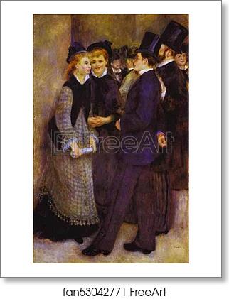 Free art print of La sortie du Conservatoire by Pierre-Auguste Renoir