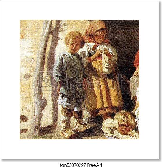 Free art print of Peasant Children. Detail by Vladimir Makovsky Free art print of Peasant Children. Detail by Vladimir Makovsky