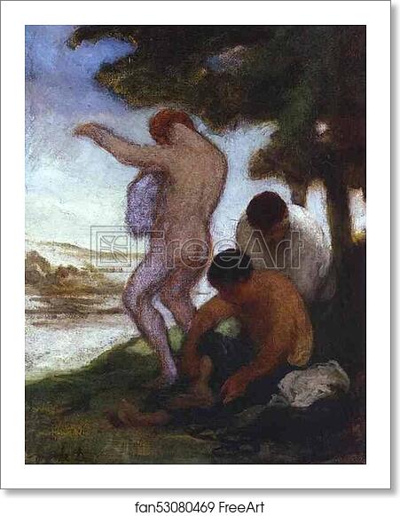 Free art print of Bathers by Honoré Daumier Free art print of Bathers by Honoré Daumier
