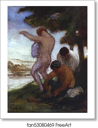 Free art print of Bathers by Honoré Daumier