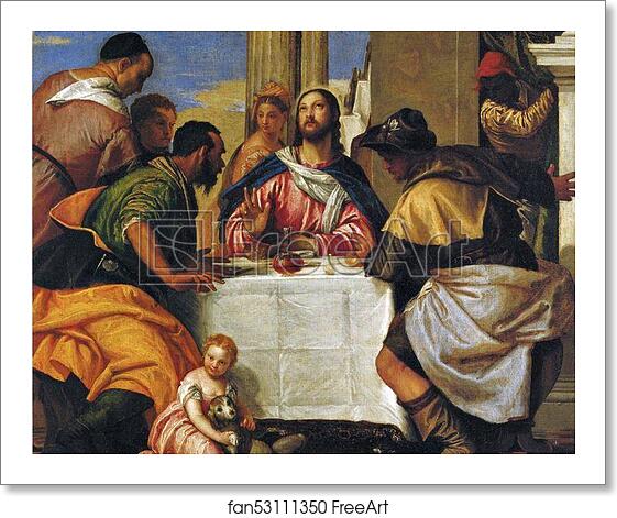 Free art print of Supper at Emmaus by Paolo Veronese Free art print of Supper at Emmaus by Paolo Veronese