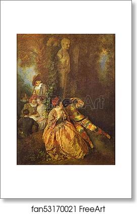 Free art print of Voulez-vous triompher des belles? by Jean-Antoine Watteau