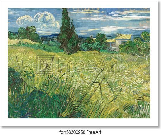 Free art print of Green Field by Vincent Van Gogh