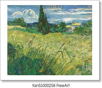 Free art print of Green Field by Vincent Van Gogh Free art print of Green Field by Vincent Van Gogh
