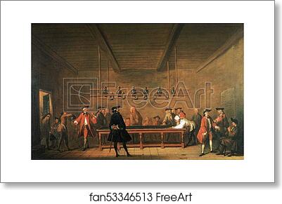 Free art print of The Billiard Game by Jean-Baptiste-Simeon Chardin