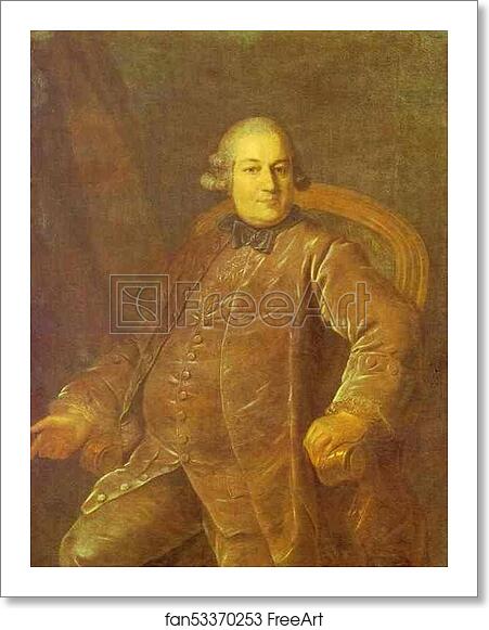 Free art print of Portrait of P. I. Vyrubov by Fedor Rokotov Free art print of Portrait of P. I. Vyrubov by Fedor Rokotov