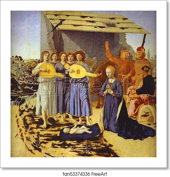 Free art print of The Nativity by Piero Della Francesca