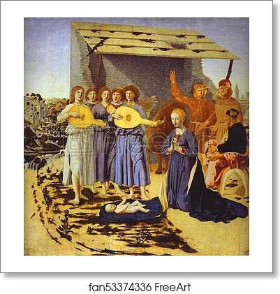Free art print of The Nativity by Piero Della Francesca