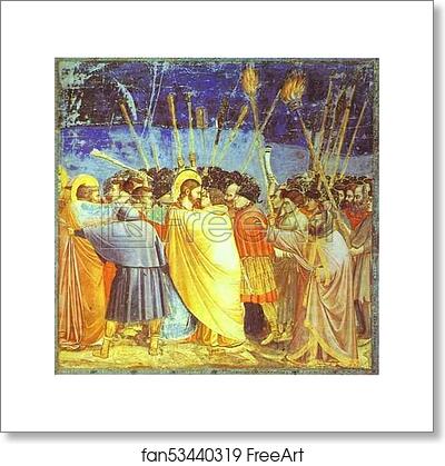 Free art print of The Kiss of Judas by Giotto