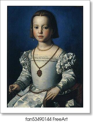 Free art print of Portrait of Bia de'Medici by Agnolo Bronzino