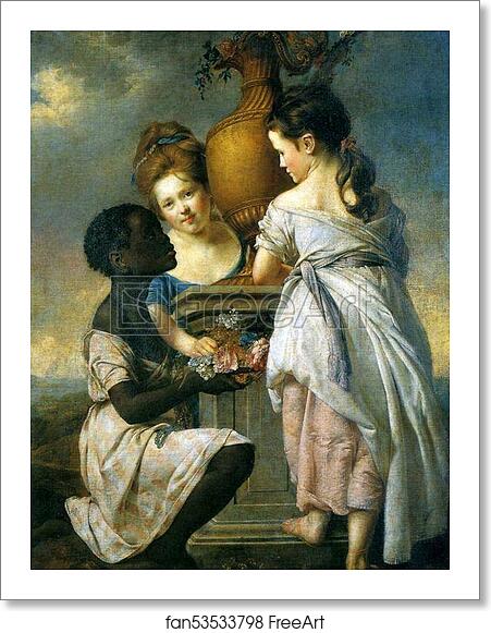 Free art print of A Conversation of Girls (Two Girls with Their Black Servant) by Joseph Wright Of Derby Free art print of A Conversation of Girls (Two Girls with Their Black Servant) by Joseph Wright Of Derby