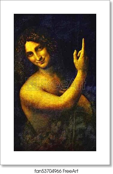 Free art print of St. John the Baptist by Leonardo Da Vinci Free art print of St. John the Baptist by Leonardo Da Vinci