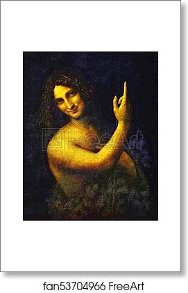 Free art print of St. John the Baptist by Leonardo Da Vinci