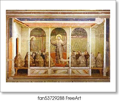 Free art print of Apparition at Arles by Giotto