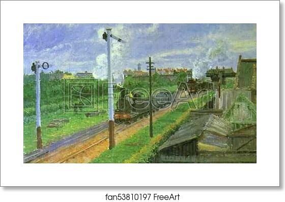 Free art print of The Train, Bedford Park by Camille Pissarro Free art print of The Train, Bedford Park by Camille Pissarro