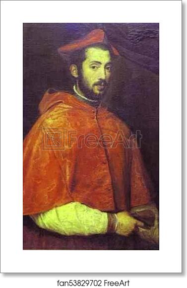 Free art print of Portrait of Cardinal Alessandro Farnese by Titian Free art print of Portrait of Cardinal Alessandro Farnese by Titian
