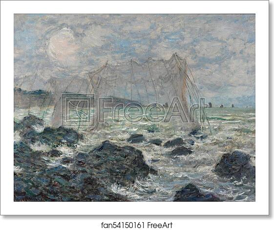 Free art print of Fishing nets at Pourville by Claude Monet Free art print of Fishing nets at Pourville by Claude Monet