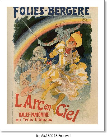 Free art print of Folies-Bergère L'Arc en Ciel by Jules Chéret