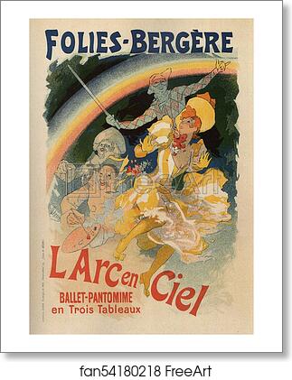 Free art print of Folies-Bergère L'Arc en Ciel by Jules Chéret Free art print of Folies-Bergère L'Arc en Ciel by Jules Chéret