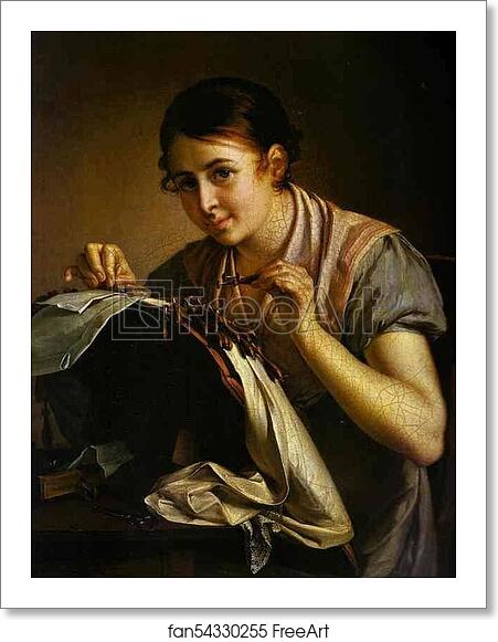 Free art print of The Lace-Maker by Vasily Tropinin