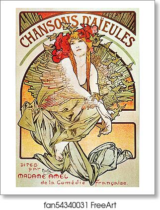 Free art print of Chansons D'Aieules by Alphonse Mucha Free art print of Chansons D'Aieules by Alphonse Mucha