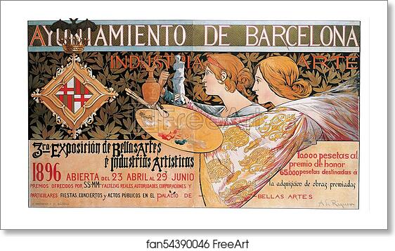 Free art print of Triosième Exposition de Barcelone by Alexandre De Riquer Free art print of Triosième Exposition de Barcelone by Alexandre De Riquer