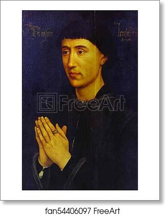 Free art print of Portrait of Laurent Froimont (?) by Rogier Van Der Weyden