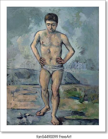 Free art print of The Bather by Paul Cézanne Free art print of The Bather by Paul Cézanne