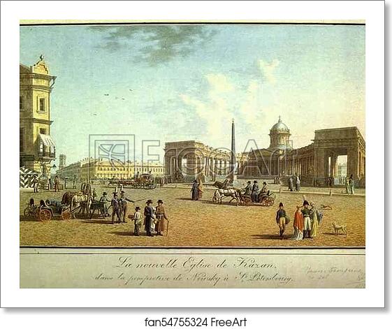 Free art print of View of Kazansky Cathedral as Seen from Nevsky Prospect by Benjamin Paterssen Free art print of View of Kazansky Cathedral as Seen from Nevsky Prospect by Benjamin Paterssen