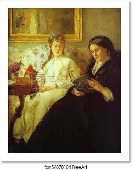 Free art print of The Mother and Sister of the Artist (Reading) by Berthe Morisot Free art print of The Mother and Sister of the Artist (Reading) by Berthe Morisot