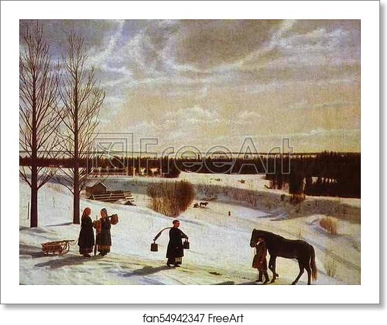Free art print of Winter by Nikifor Krylov