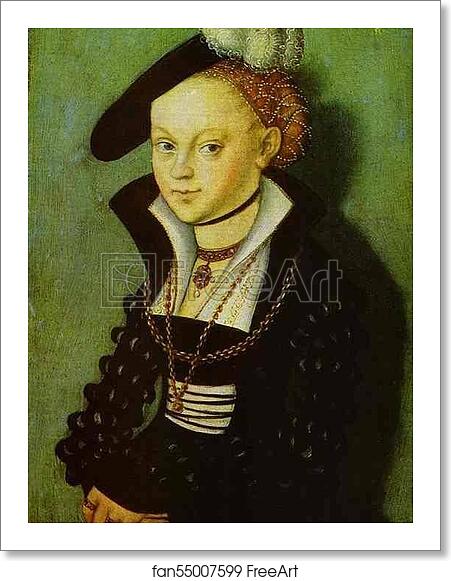 Free art print of Portrait of Christiana Eulenau by Lucas Cranach The Elder Free art print of Portrait of Christiana Eulenau by Lucas Cranach The Elder