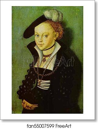Free art print of Portrait of Christiana Eulenau by Lucas Cranach The Elder