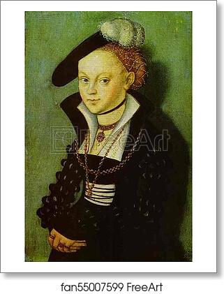 Free art print of Portrait of Christiana Eulenau by Lucas Cranach The Elder Free art print of Portrait of Christiana Eulenau by Lucas Cranach The Elder